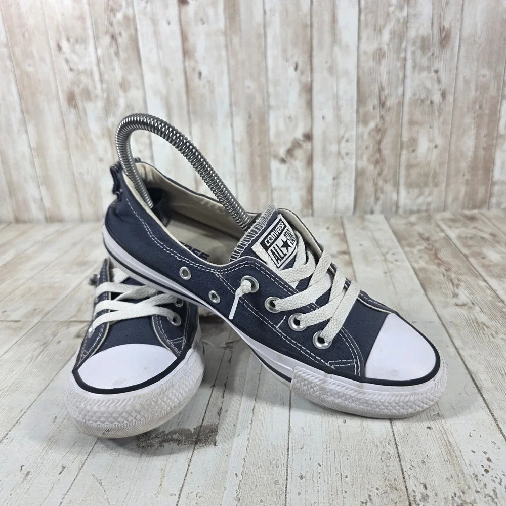 Converse Chuck Taylor All Star Shoreline Navy Blue Slip On Sneakers 537080F 6.5 - Picture 8 of 8